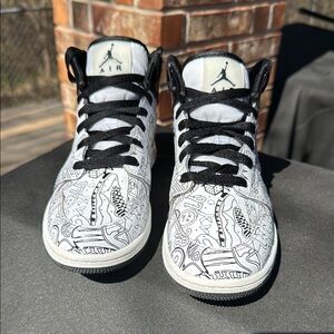 Jordan Kids Sneakers Black and White